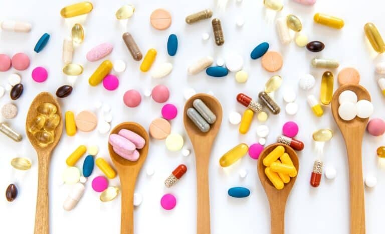 Various dietary supplement capsules and powders often marketed as stem cell supplements.