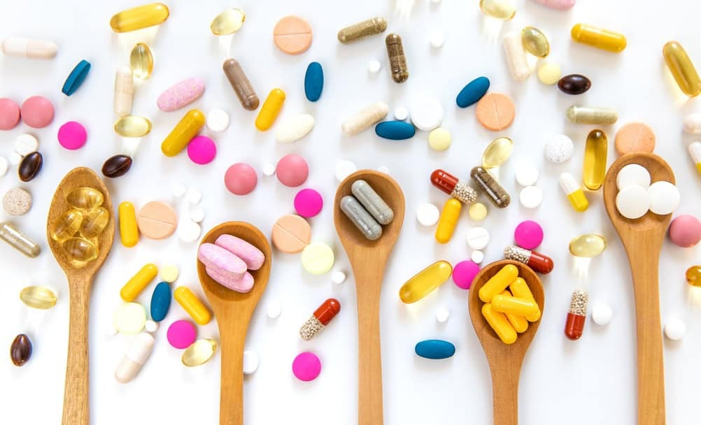 Various dietary supplement capsules and powders often marketed as stem cell supplements.